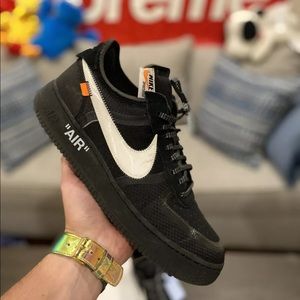 Black NikeXOffWhite Air Force 1s